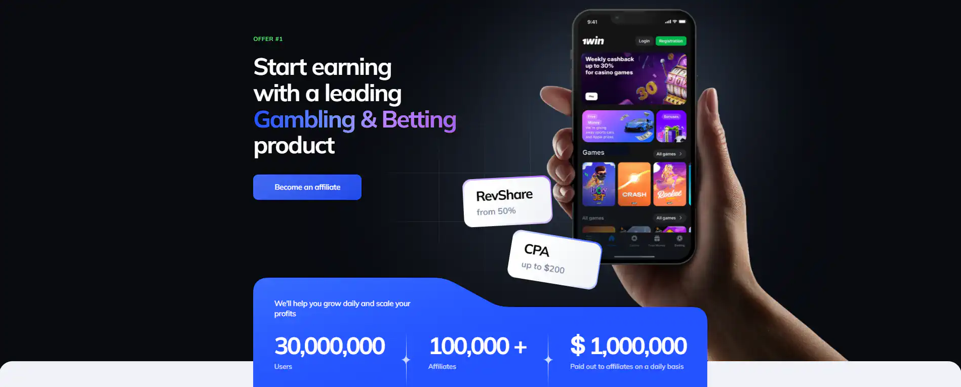 1win Indonesia affiliate program overview for new partners