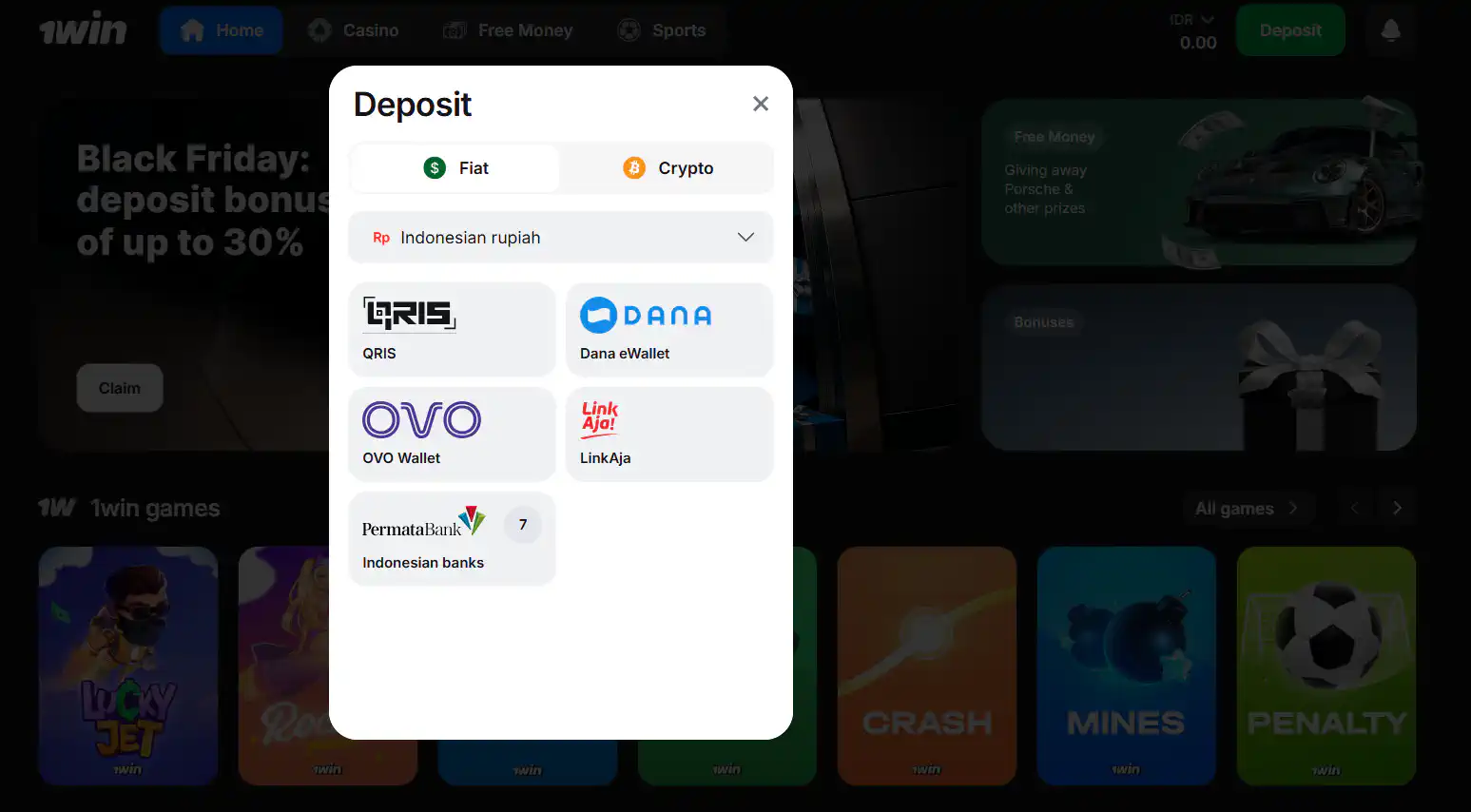 Trusted deposit methods on 1win Indonesia for quick and secure account funding