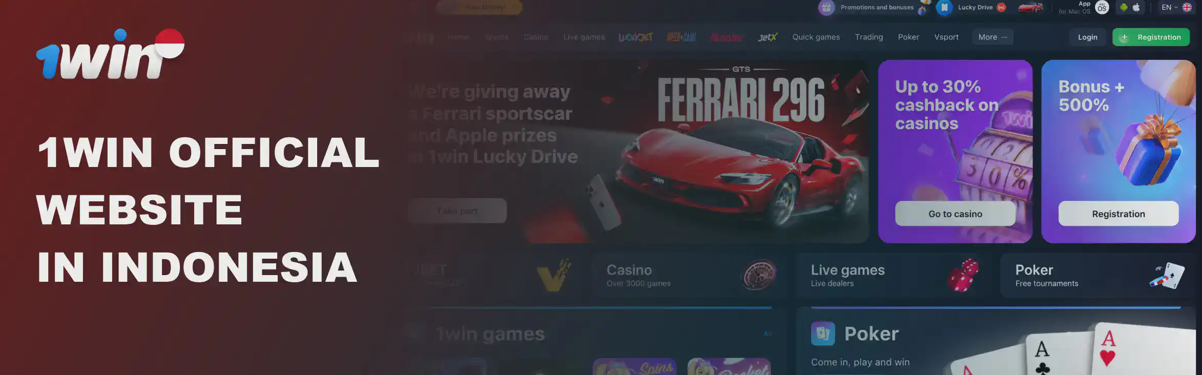 1win Indonesia official site 2025